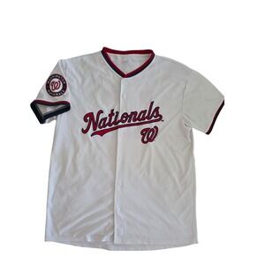 Washington Nationals MLB Baseball Jersey White Red Navy Number 15 Mens Large